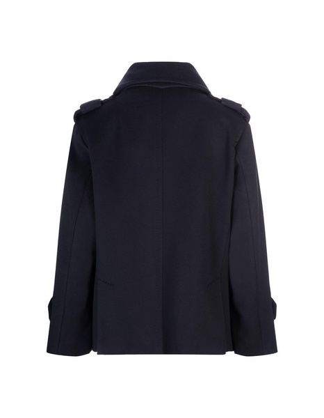 Navy Blue Laveno Short Coat
