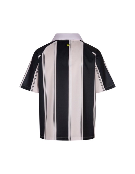 Black Striped Triacetate T-shirt