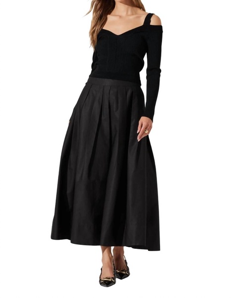 catarina midi skirt in black