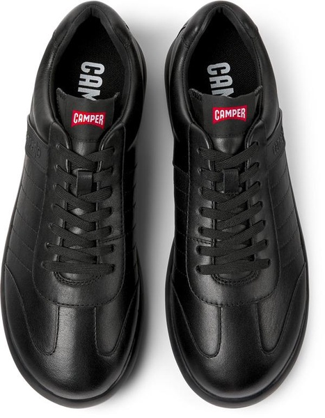 Black Leather Men's Sneakers.