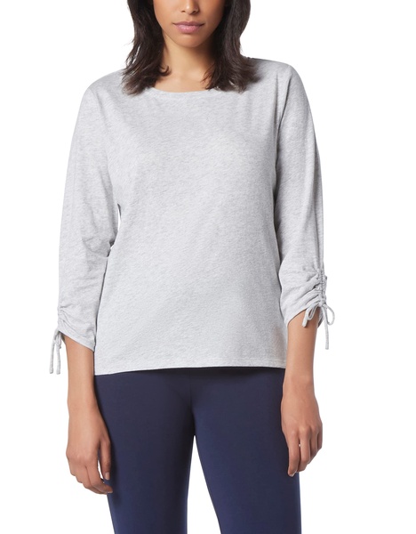 Andrew Marc Women's Performance Adjustable Spaghetti Drawstrings 3/4 T-Shirt W/Sleeve Cinching