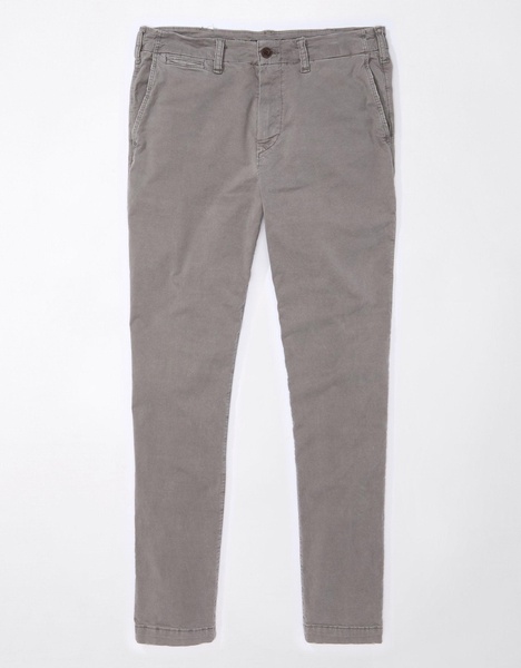 ae flex slim lived-in khaki pant