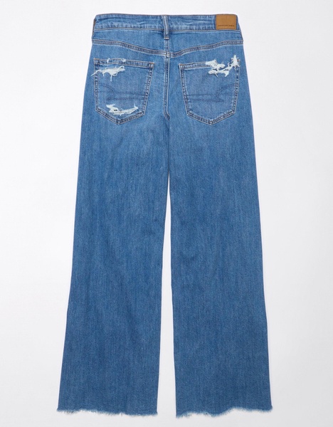 ae dreamy drape ultra wide-leg super high-waisted ripped jean