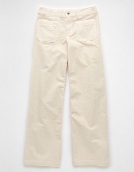 ae stretch corduroy low-rise baggy wide-leg pant
