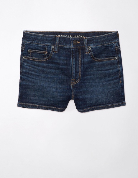 ae next level high-waisted denim short short