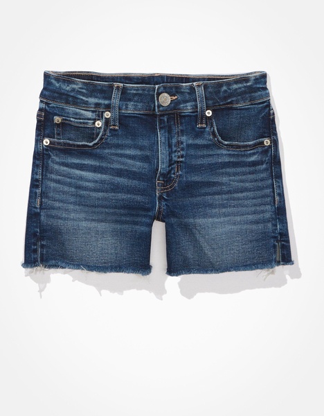 ae stretch denim midi short