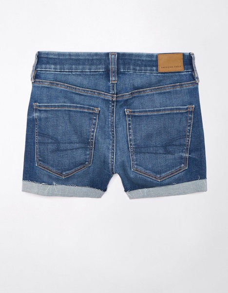 ae next level curvy high-waisted crossover denim short short