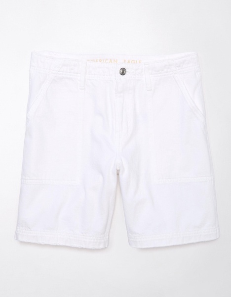 ae strigid 8" perfect denim bermuda carpenter short