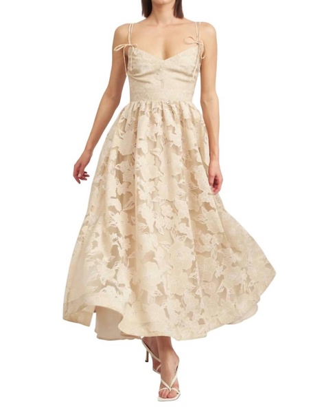 jenna midi dress in cream