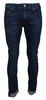 Acht Blue Cotton Tapered Slim Fit Men Casual Denim Jeans