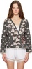 Multicolor Maple Jacquard Cardigan
