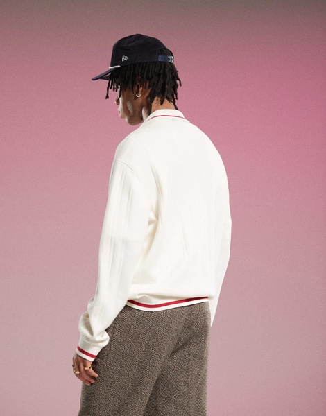 Dickies Lewistown cardigan in cream