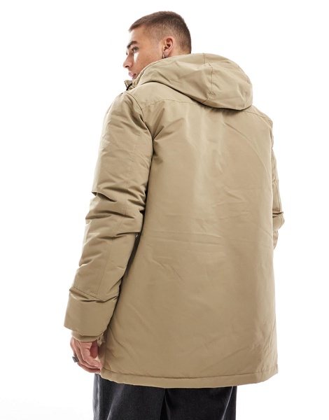 Jack & Jones utility parka in beige