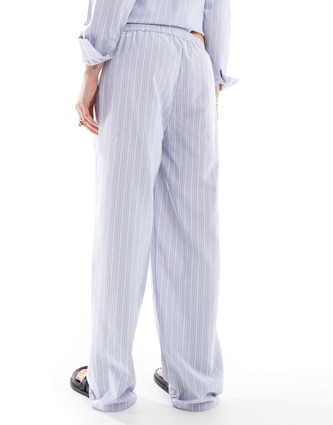 Brave Soul blue and white striped pants - part of a set