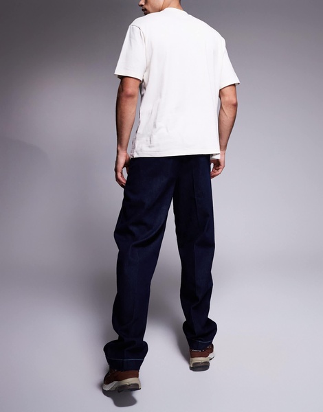 ASOS DESIGN baggy workpant jeans in raw wash