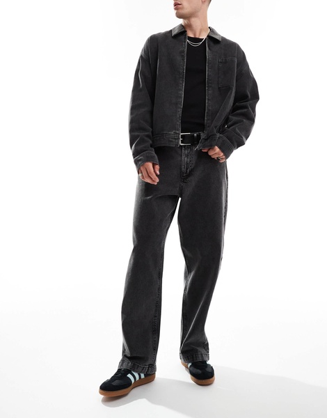 ADPT super baggy jeans in washed gray