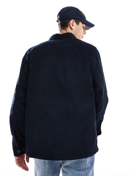French Connection smart shacket with collar and pockets in navy