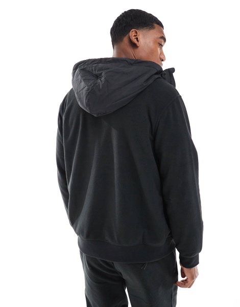 Polo Ralph Lauren hybrid polar fleece full zip hoodie in black - part of a set