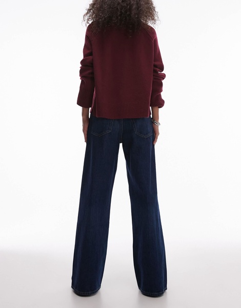 ARKET Cloud low rise baggy wide leg jeans in dusty blue