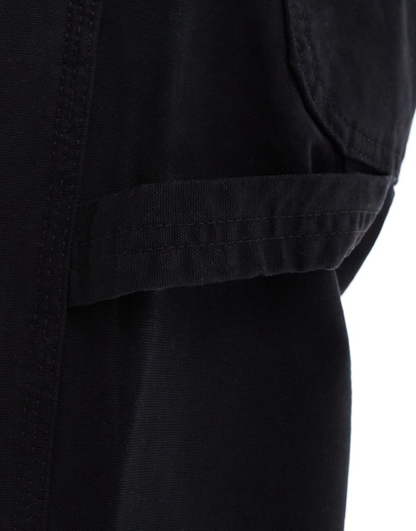 Jack & Jones wide fit carpenter pants in black