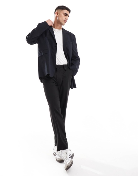 ASOS DESIGN oversized slouchy blazer in black