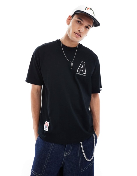 Aape By A Bathing Ape back print logo T-shirt in black