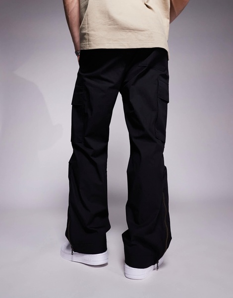 HUGO Blue Glarc cargo pants in black