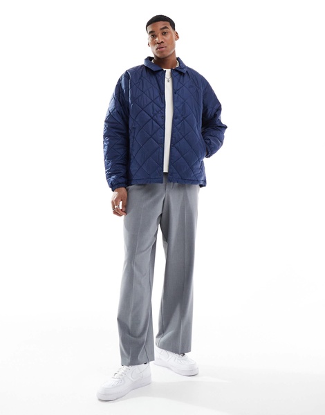 Nike Club quilted jacket in navy