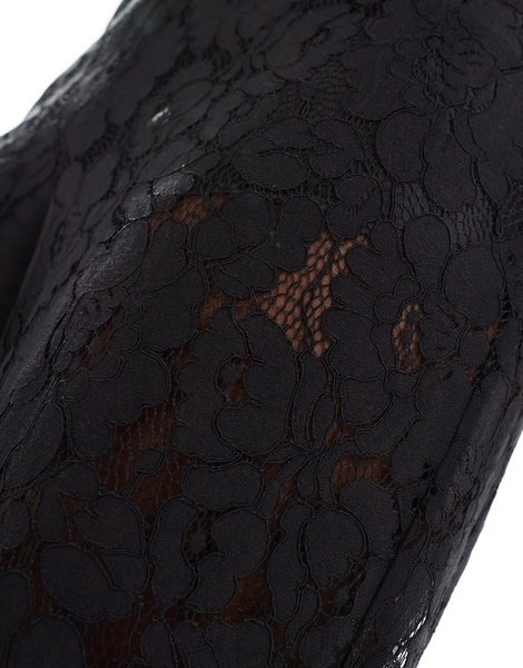 ASOS DESIGN lace wide leg pants in black