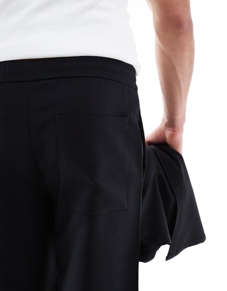 Bershka premium shorts in black - part of a set