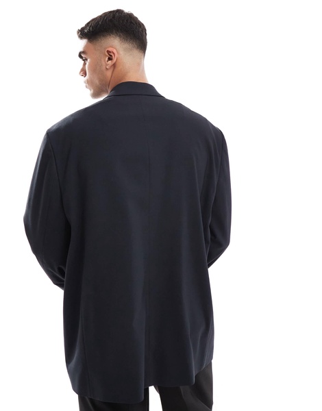 ASOS DESIGN oversized slouchy blazer in black