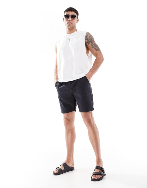 Bershka worker tank in white