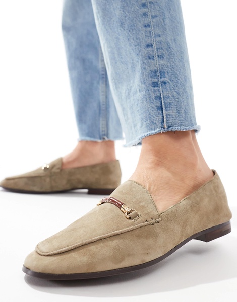 ALDO Francine loafers in olive suede