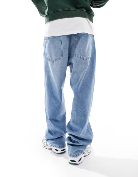 Bershka baggy fit jean in light blue