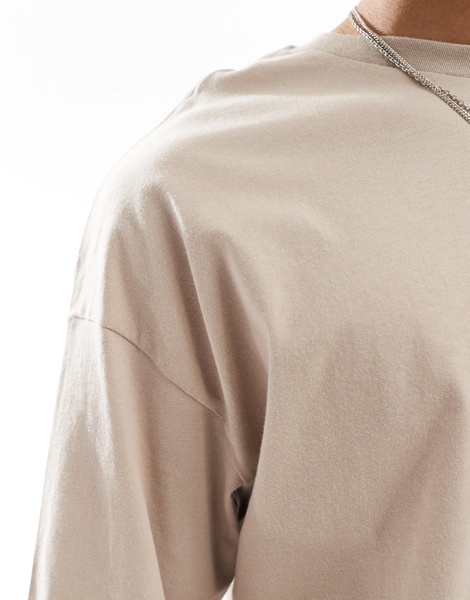 ADPT oversized t-shirt in beige