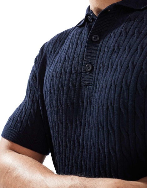 Brave Soul knit textured button up top in ecru