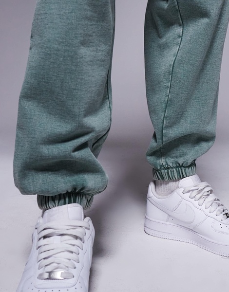 ASOS DESIGN oversized sweatpants in washed green - part of a set