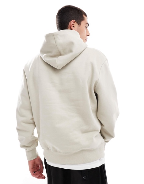ASOS DESIGN premium heavyweight oversized hoodie in beige