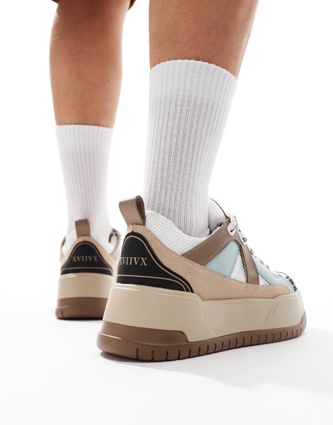 ASOS DESIGN chunky sneakers with oversized laces