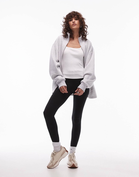 ARKET super stretch jersey close fit leggings in black