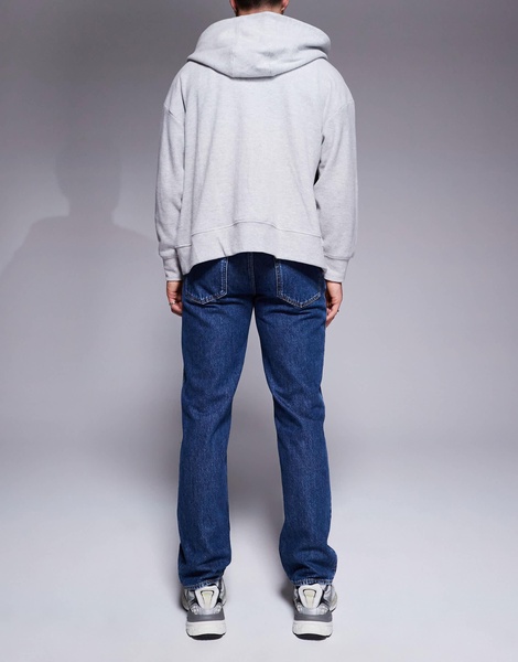 HUGO BLUE Jonah straight fit jeans in mid blue