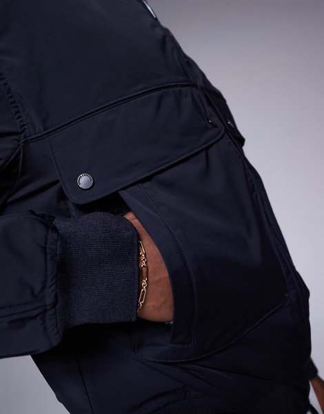 Armani Exchange bomber jacket in navy
