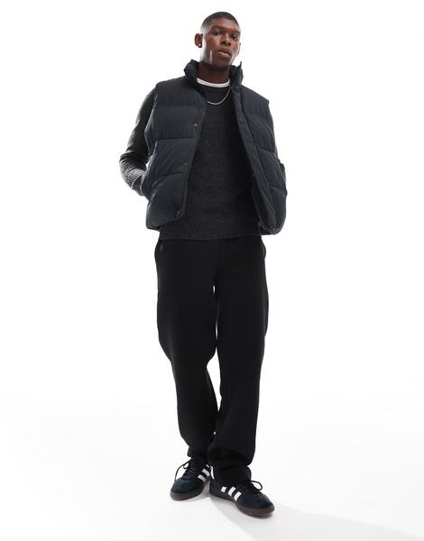 Jack & Jones puffer vest in black