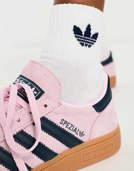 adidas Originals Handball Spezial sneakers in pink and navy