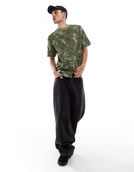 Aape By A Bathing Ape short sleeve T-shirt in green camo