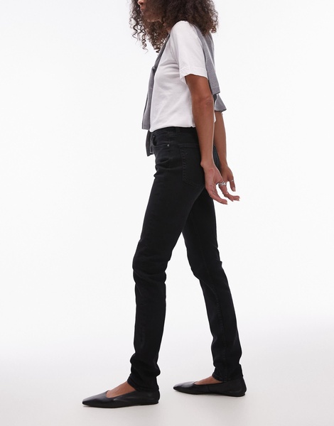 ARKET Azalea high rise stretch skinny leg jeans in black