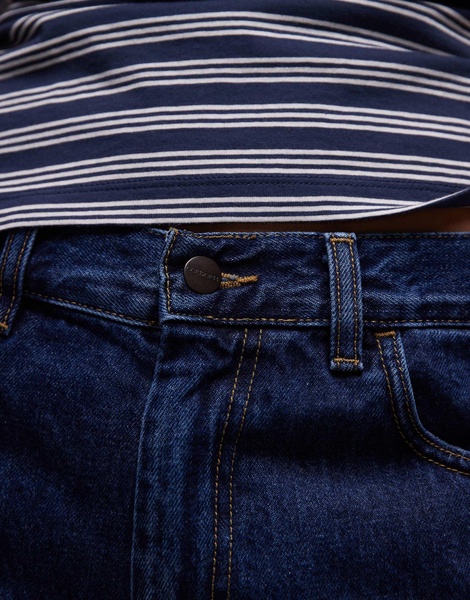 Carhartt WIP Brandon loose fit denim shorts in dark wash