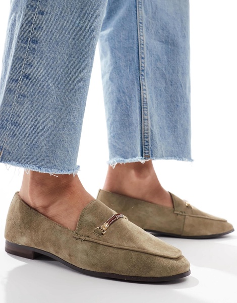 ALDO Francine loafers in olive suede