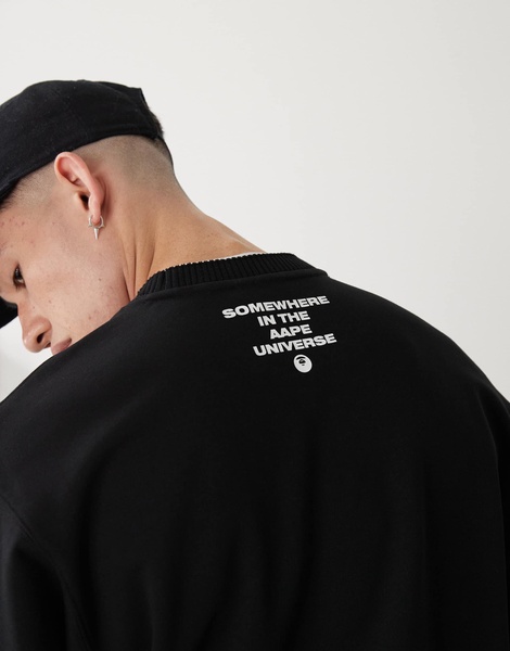 Aape By A Bathing Ape logo sweatshirt in black