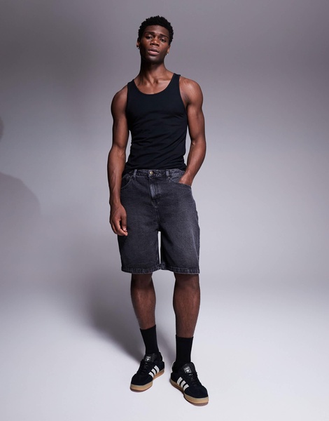 ASOS DESIGN muscle fit tank in black